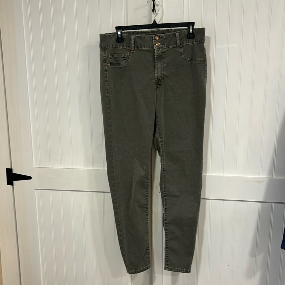 M jeans by Maurice’s. High rise, double button jeggling size 14W regular.